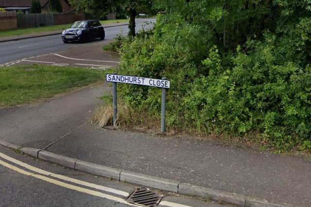 The theft took place on Sandhurst Close in Northampton.