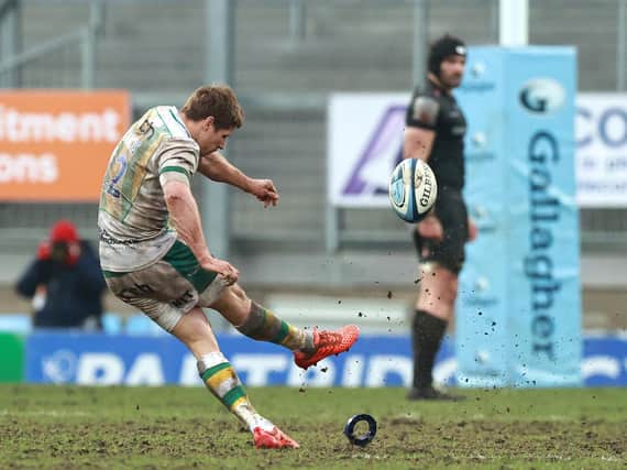 Piers Francis kicked Saints to victory at Exeter