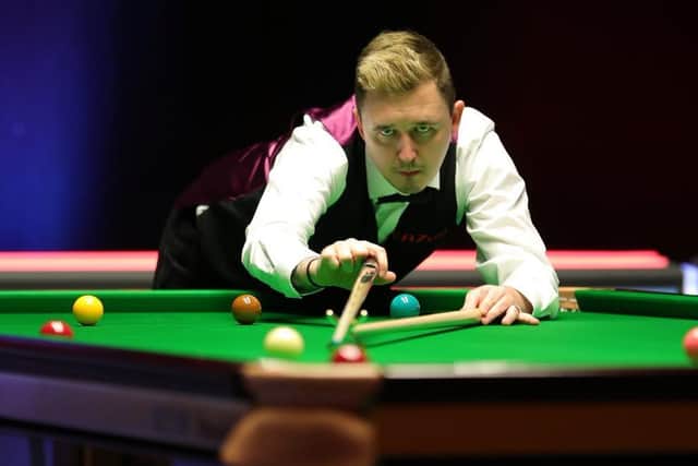 Kyren Wilson in action during his win over Ryan Day. Picture courtesy of World Snooker Tour