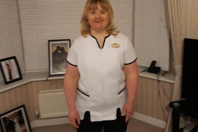 Jane Holloway in her Boots uniform