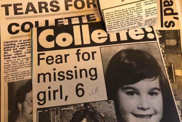 Collette's disappearance was reported by this newspaper back in 1986. Image: JPI Media.