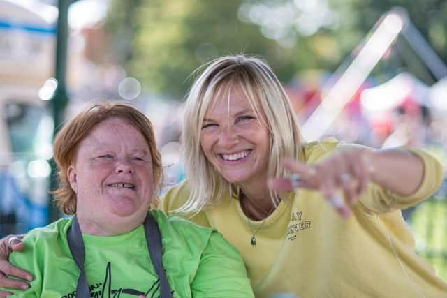 BBC 2 Radio DJ Jo Whiley (right) with her sister Frances (left).