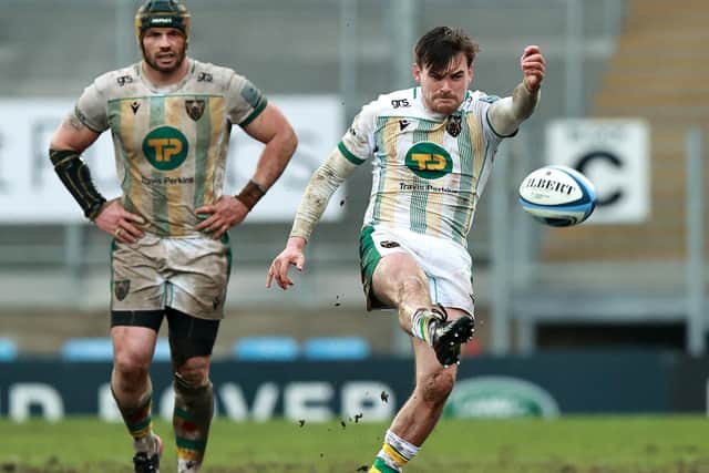 George Furbank was at fly-half at Sandy Park