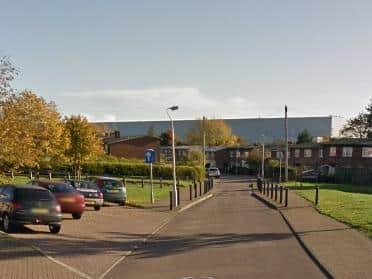 McMillan was caught in Croyde Avenue, Corby. Image: Google.