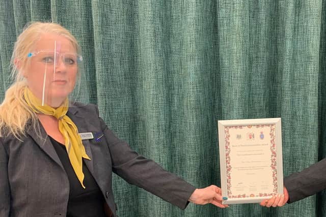 The Rose of Northamptonshire award for the team at Wellingborough's Nene Valley Crematorium