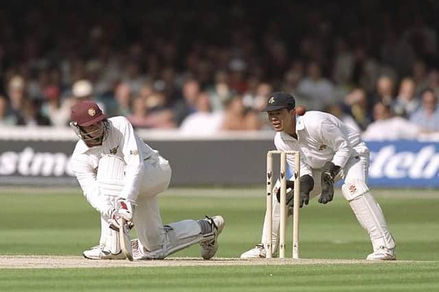 Richard Montgomerie in action for Northants in the 1996 Benson & Hedges Cup Final defeat to Lancashire. The County haven't reached a List A final since