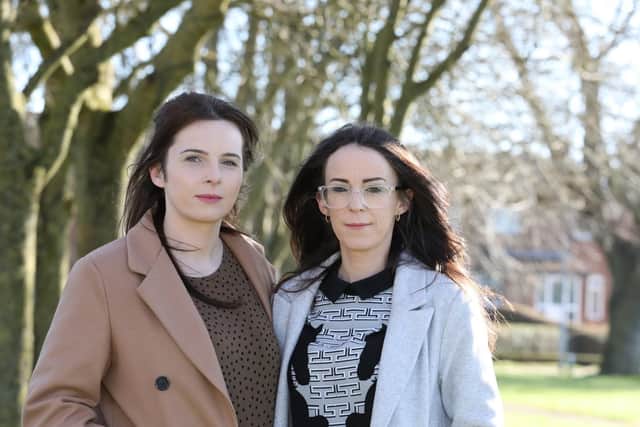 Claire and Lauren Holmes have thanked the people of Corby. Image: Alison Bagley Photography.