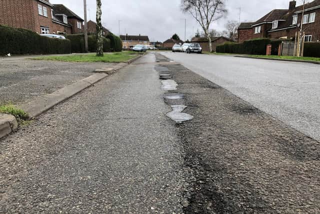 The state of Studfall Avenue in Corby. Picture: JPI Media.