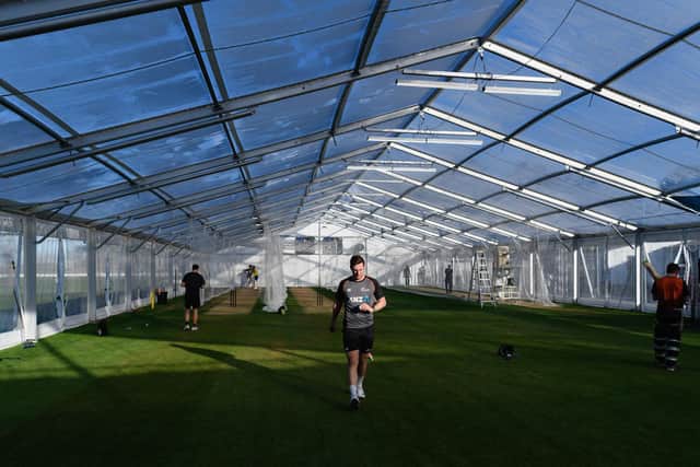 Northants decided against erecting a marquee for nets at the County Ground