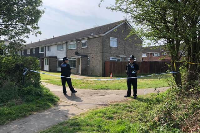 The scene in Humber Walk the morning after the incident. Image: JPI Media.