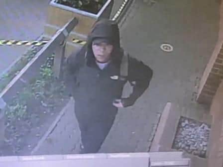 Police issued this CCTV image of a man they want to speak to in connection with a bike theft at McDonald's