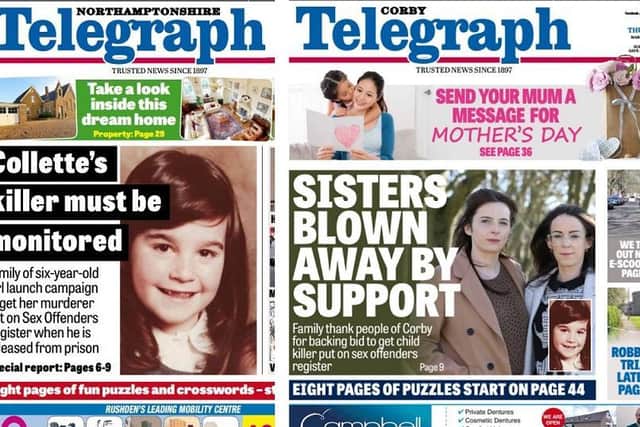 The Northants Telegraph is supporting Collette's family in their campaign to get Stein on the sex offenders register