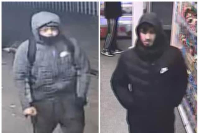 Police investigating a brutal stabbing in Northampton issued images taken from security camera footage. Photos: Northants Police