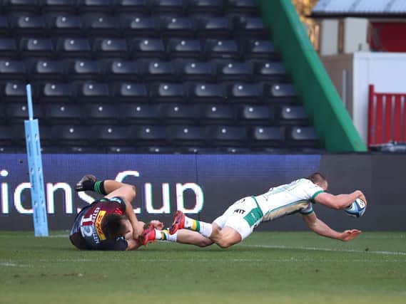 Ollie Sleightholme scored a stunning second-half try (picture: Peter Short)