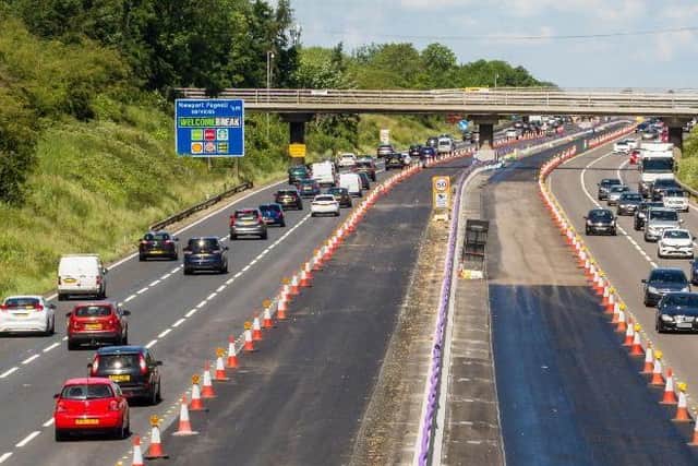 Work to convert the M1 into a smart motorway between Northampton and Milton Keynes is due to be finished next year