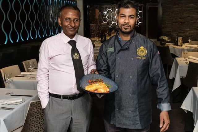 Manager at Saffron, Rana Rahman, with executive chef, Bodrul Islam.