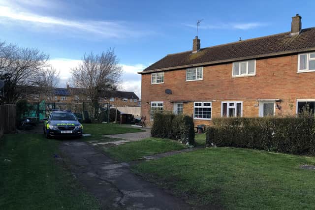 The semi-detached house is in a quiet area of Corby. Image: JPI Media.