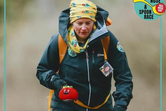 Claire during the challenge.