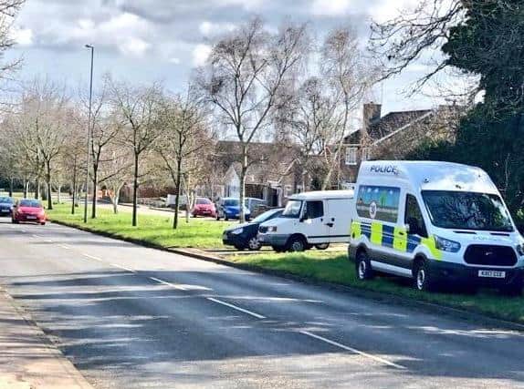 Police snapped 83 drivers committing offences on Monday's first visit to Harlestone Road. Photo: @northants_SRT