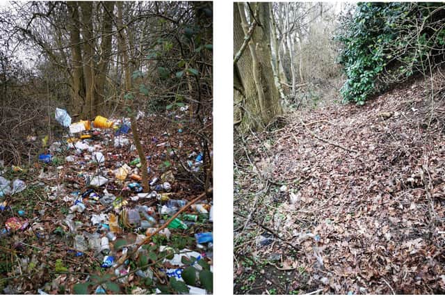 Corby Wombles cleared an area near Morrisons, collecting 133 bags of rubbish in 12 hours