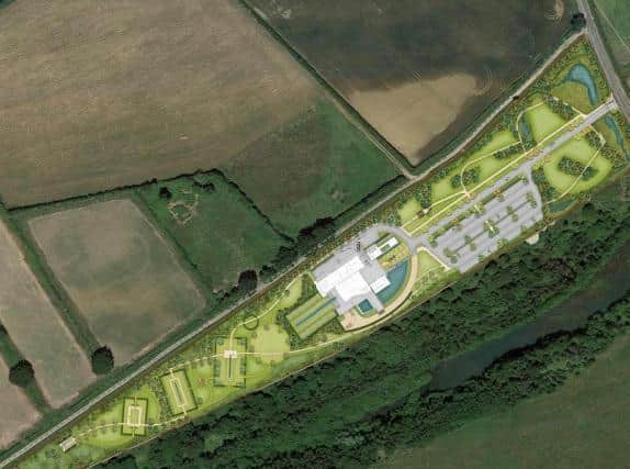 The site layout.