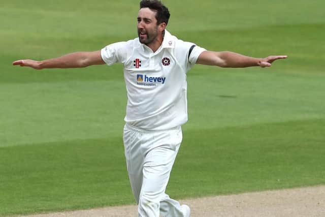 Northants seam bowler Ben Sanderson