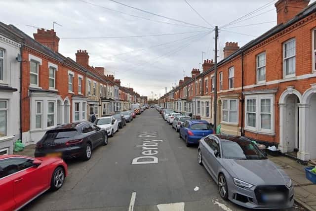 A mattress was set alight outside of a property in Derby Road, Abington.