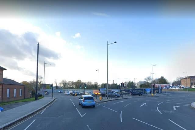 The attack happened at the traffic lights on Towcester Road