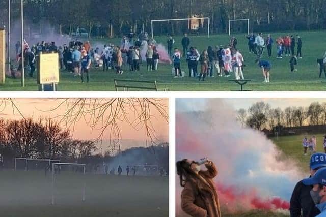 Rangers title celebrations in Corby.