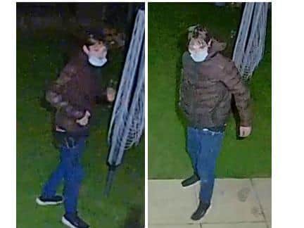 Police want to speak to this man about a shed burglary in Rushden