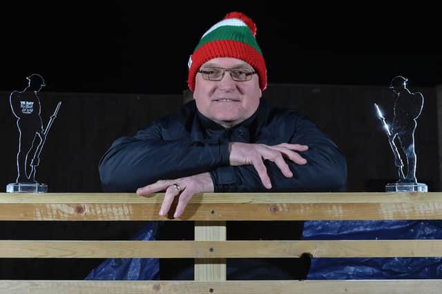 Kevin Sproates is sleeping on a bench to help homeless veterans. Picture by Andrew Carpenter.