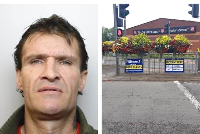 Ross Eaton and the scene of the crash. Credit: Northants Police/Northants Telegraph