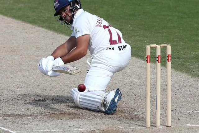 Ricardo Vasconcelos in action during the Bob Willis Trophy clash with Glamorgan last August