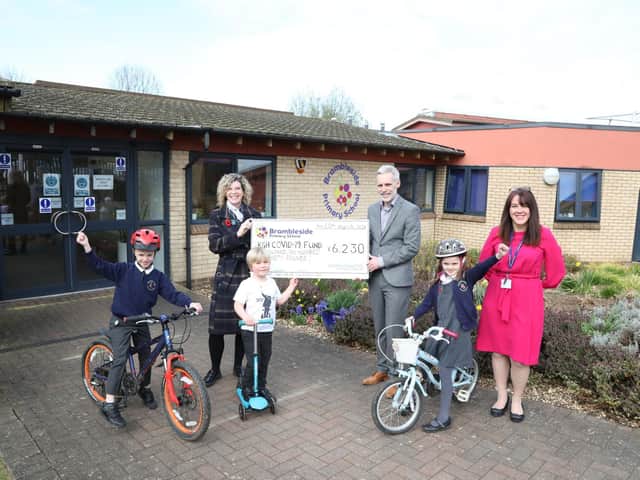 The school handed over a cheque for more than £6,000.