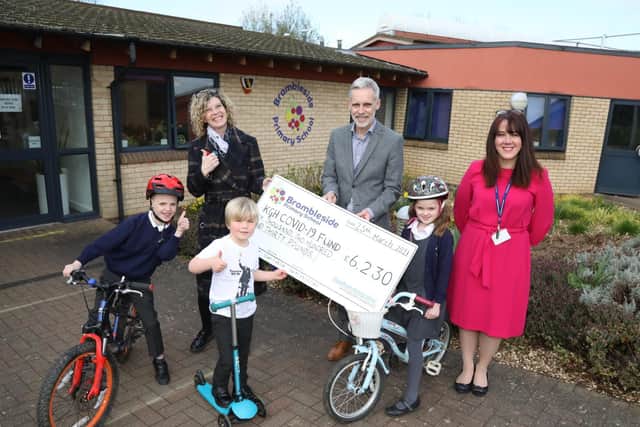The school handed over a cheque for more than £6,000.