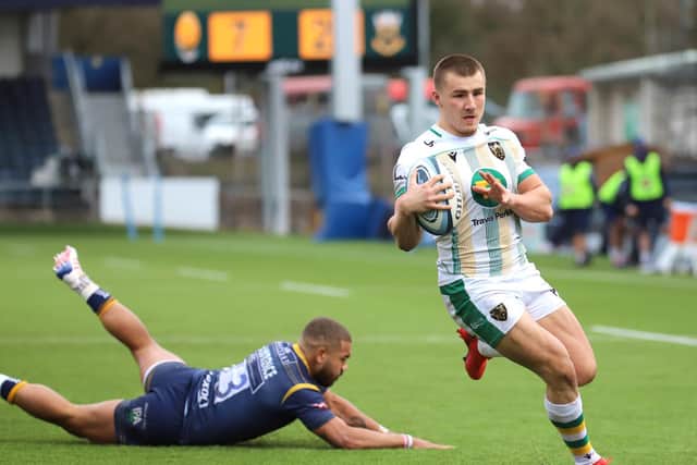 Ollie Sleightholme scored four times at Sixways (pictures: Peter Short)