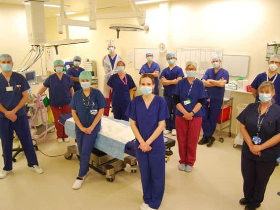 Kettering General Hospital’s Urology Team celebrates the launch of a new procedure at the hospital which will offer prostate transperineal biopsy under local anaesthetic and in an outpatients’ clinic reducing anxious waiting times for patients.