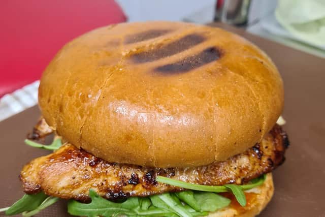 The fast-food joint's chicken burger.
