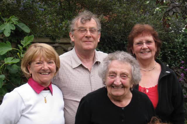 Jill with her children - Mary, RIchard and Megan
