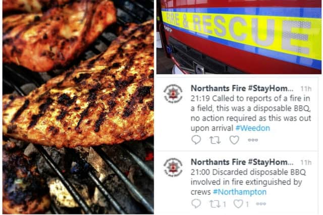 Firefighters issued warnings over barbecue safety as temperatures soar