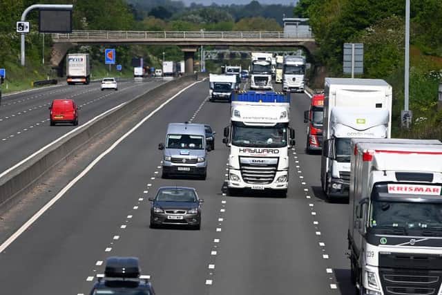 Last night's smash happened on the M1 between Daventry and the M45. Photo: Getty Images