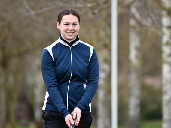 Northamptonshire first-team golfer Ashleigh Critchley was happy to be back out on the course