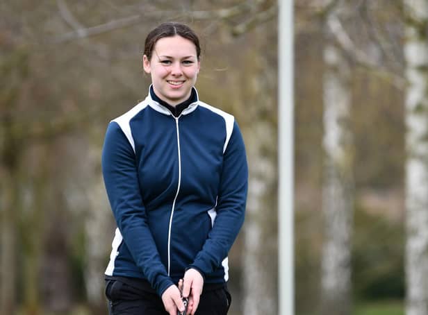 Northamptonshire first-team golfer Ashleigh Critchley was happy to be back out on the course