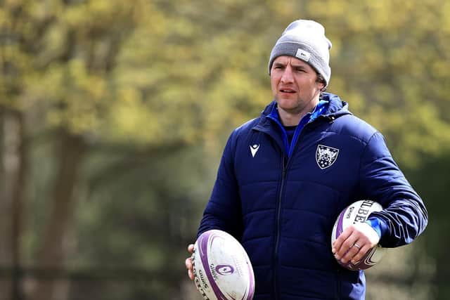 Phil Dowson at Saints training this week