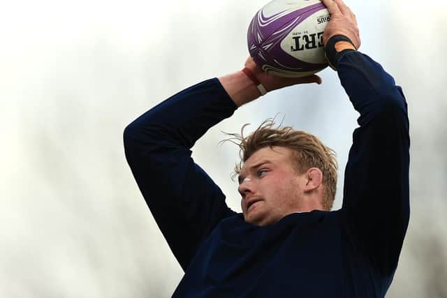 David Ribbans during Saints training this week