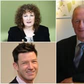 (Clockwise from top left): former Northamptonshire County Council chief executive Theresa Grant, former Daventry District Council chief executive Ian Vincent and former Northampton Borough Council chief executive George Candler
