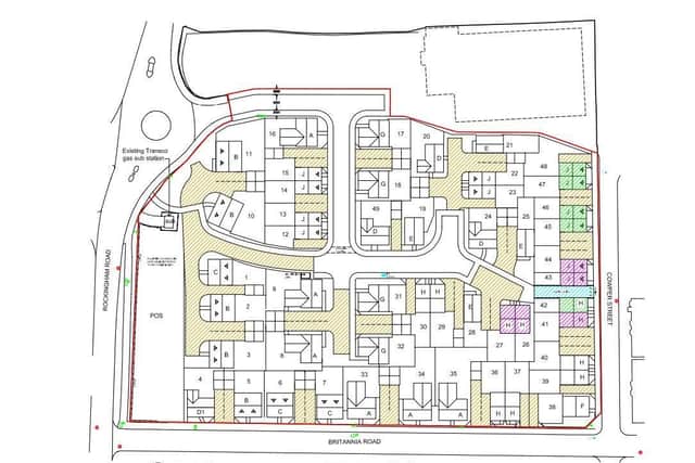 The proposed site layout.