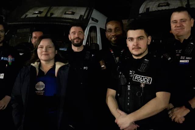 Wellingborough mayor Jo Beirne out on night patrol with Wellingborough specials