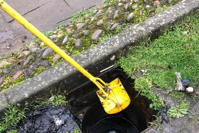 Police officers were looking in drains in Landseer Court
