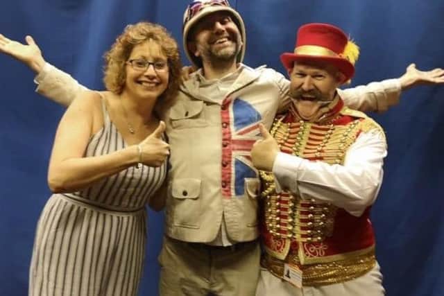 The gig follows last year's successful event. L-R: Labour ward sister Melissa Gurr, Professor Elemental and Jason Haynes